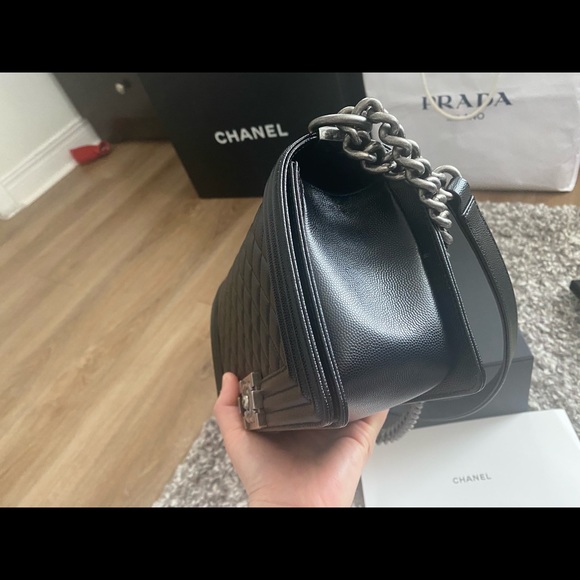 🌟❗️SOLD❗️CHANEL BOY CAVIAR🌟 - Picture 7 of 16